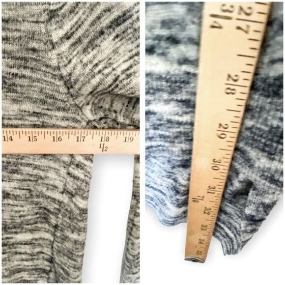 Theory Trincy C Evian Space-dye open Cardigan in marled gray, Size P/XS - Picture 10 of 10